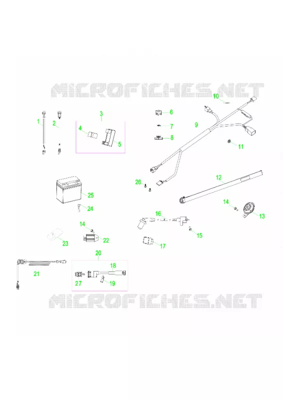 INTERRUTTORI, HARNESS and INDICATORS
