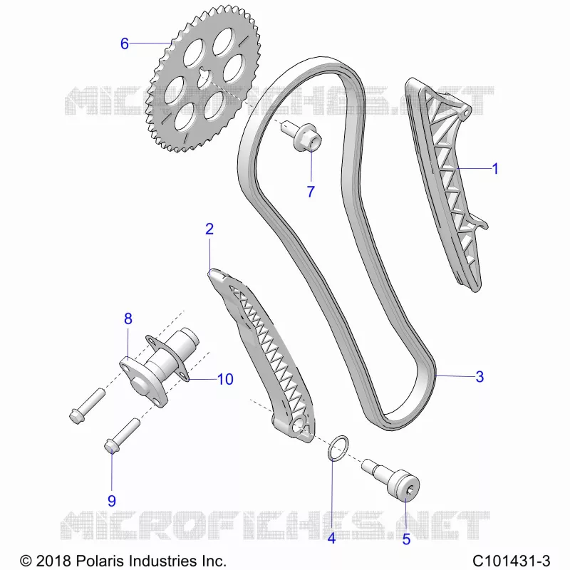 CAM CATENA AND TENSIONER