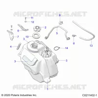 SISTEMA DI ALIMENTAZIONE CARBURANTE, FUEL TANK ASM.