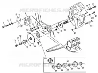 SCATOLA DEGLI INGRANAGGI/FRENO and copertura della catena MOUNTING XPLORER 400L W98CC38C (4945414541C005)