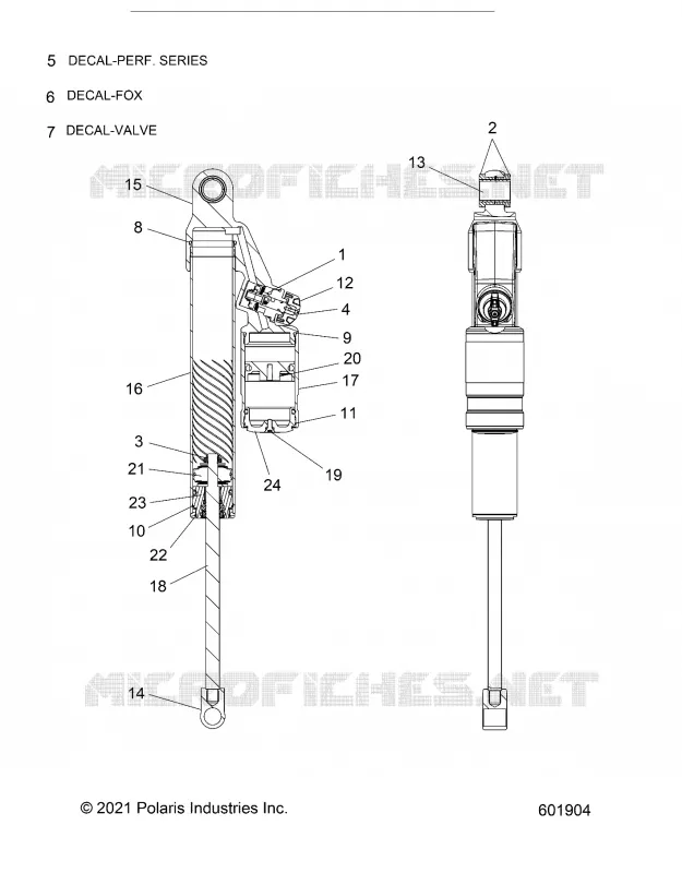 SUSPENSION, AMMORTIZZATORE POSTERIORE TRACK