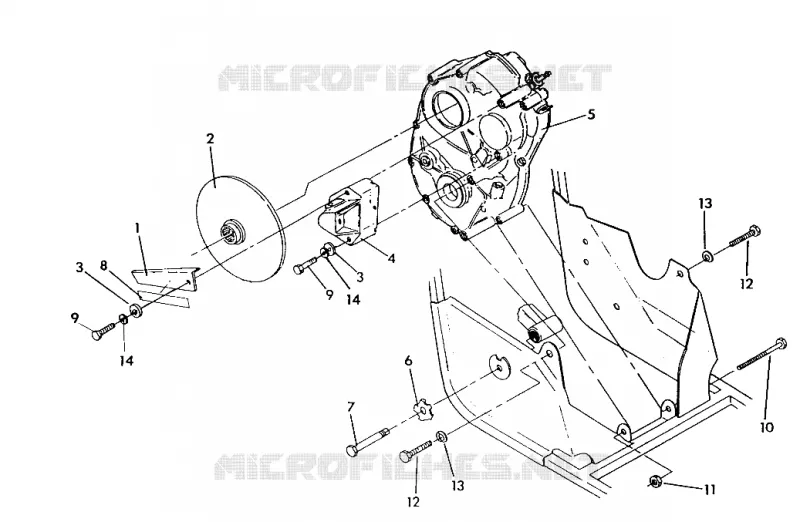 RIGHT SCATOLA DEGLI INGRANAGGI   FRENO DI MONTAGGIO 250 4x4 / W928127 (4922872287C004)