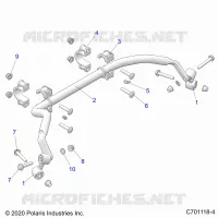 SUSPENSION, REAR BARRA DI STABILIZZAZIONE