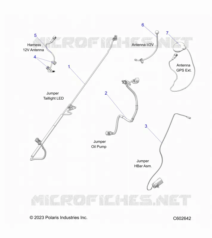 ELETTRICO, JUMPER WIRES, ANTENNAS, HARNESS
