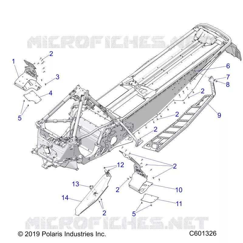 CHASSIS, PROTEZIONE FRIZIONE/FOOTRESTS/RUNNING BOARDS