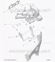 ENGINE, TURBO CHARGER MOUNTING