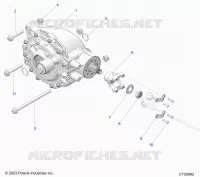 TRASMISSIONE, REAR GEARCASE MOUNTING