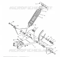 SWING ARM   SHOCK 6X6 400L, SWEDISH S948740 AND  NORWEGIAN N948740 (4926812681029A)