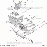 TRASMISSIONE, MAIN GEARCASE MOUNTING