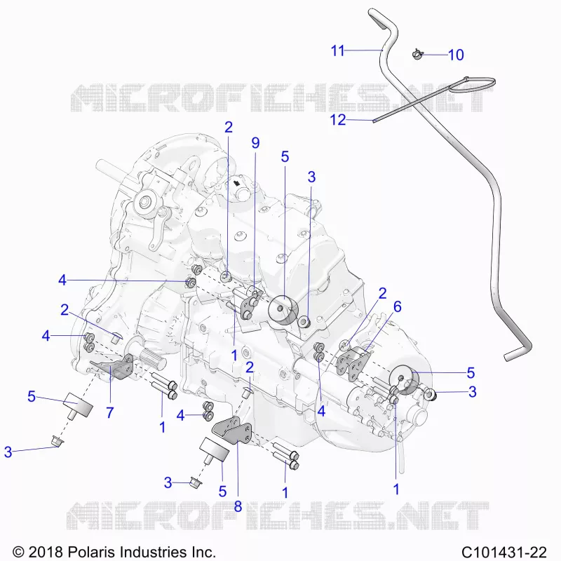ENGINE, MOUNTING AND TRASMISSIONE MOUNTING