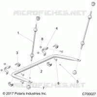 SUSPENSION, REAR BARRA DI STABILIZZAZIONE