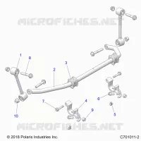 SUSPENSION, FRONT BARRA DI STABILIZZAZIONE- G21GAD99AC/AW/BC/BW (C701011-2)