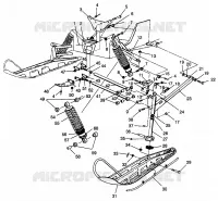 SOSPENSIONI ANTERIORI and SCIARE 600 XCR SP 0965677 and EUROPEAN 600 XCR SP E965677 (4932063206B004)