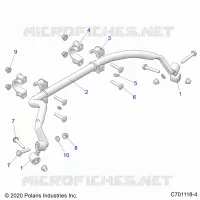 SUSPENSION, REAR BARRA DI STABILIZZAZIONE