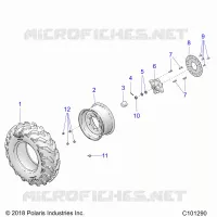 RUOTE, FRONT TIRE AND BRAKE DISC