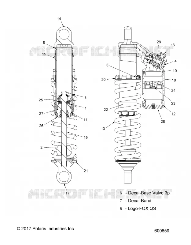 SUSPENSION, AMMORTIZZATORE POSTERIORE (LE)