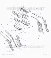 CARROZZERIA POSTERIORE FENDERS AND BEZELS- Z24NEE99FM/Z24NES99FM/CM (C0705025-9)