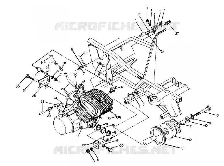 MONTAGGIO DEL MOTORE 6X6 (4919811981006A)