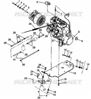 MONTAGGIO DEL MOTORE 500 EFI 0942774 and EFI SKS 0942574 (4924982498027A)