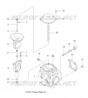MOTORE, CARBURATORE, UPPER