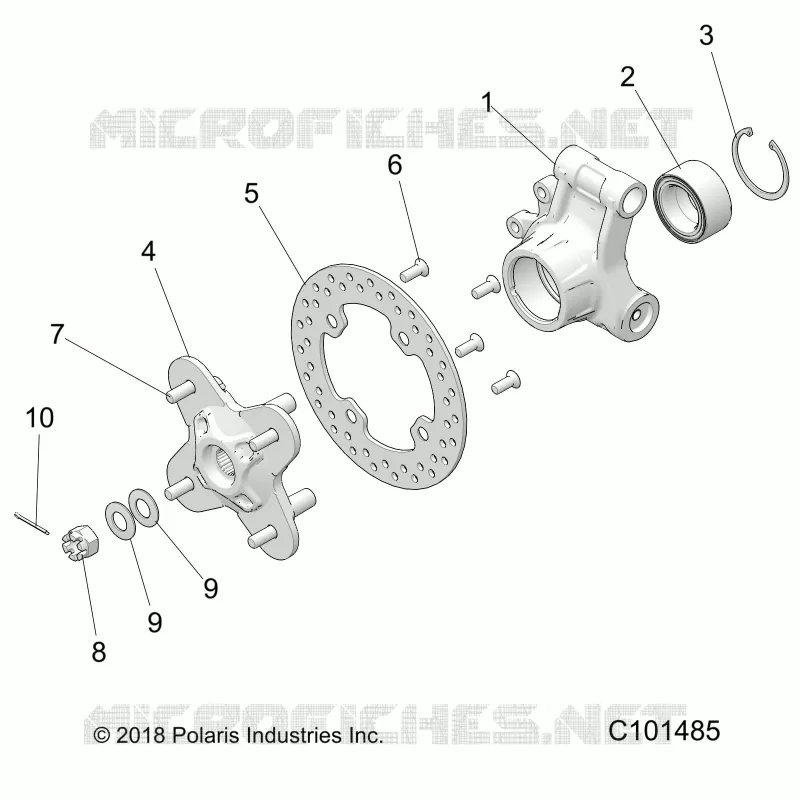 SOSPENSIONE POSTERIORE HUB AND BEARING CARRIER
