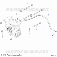 TRASMISSIONE, GEARCASE MOUNTING, REAR