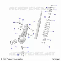 SUSPENSION, ANTERIORE MONTANTE