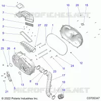 TRASMISSIONE, CLUTCH COVER AND DUCTING