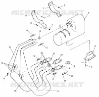 IMPIANTO DI SCARICO 600 XCR SP 0965677 and EUROPEAN 600 XCR SP E965677 (4932063206C005)