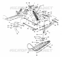 SOSPENSIONI ANTERIORI and SCIARE 500 CARB 0962764 (4931873187A013)
