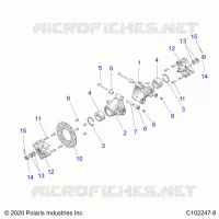 SOSPENSIONE POSTERIORE HUBS, CARRIER AND BRAKE DISC