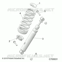 SUSPENSION, SHOCK ANTERIORE MOUNTING