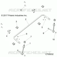 SUSPENSION, FRONT BARRA DI STABILIZZAZIONE
