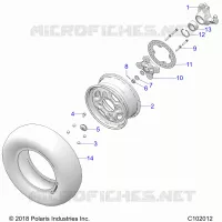 RUOTE, FRONT AND HUB