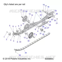 SUSPENSION, RAIL, LH/RH