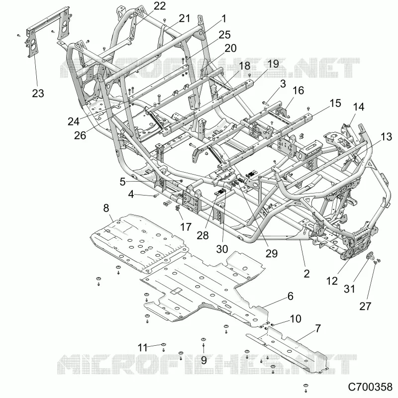CHASSIS, TELAIO PRINCIPALE AND SKID PLATES