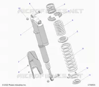 SUSPENSION, REAR SHOCK MONTAGGIO, STANDARD/PREMIUM