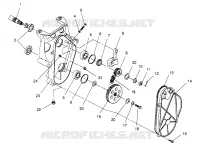 carter della catena ASSEMBLY 500 CARB 0962764, 500 CARB SKS 0962564,  500 CARB SKS E9 (4931873187B011)
