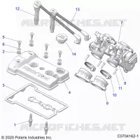 ENGINE, THROTTLE BODY AND VALVOLA COPERTURA