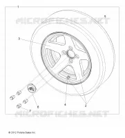 RUOTE, OPZIONI, RUOTA, 14 INCH STREET ALUMINUM RIM, US