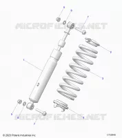SUSPENSION, REAR SHOCK MONTAGGIO