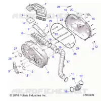 TRASMISSIONE, CLUTCH COVER AND DUCTING
