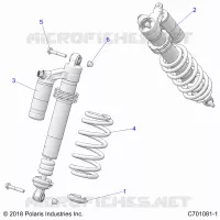 SUSPENSION, SHOCK ANTERIORE MOUNTING