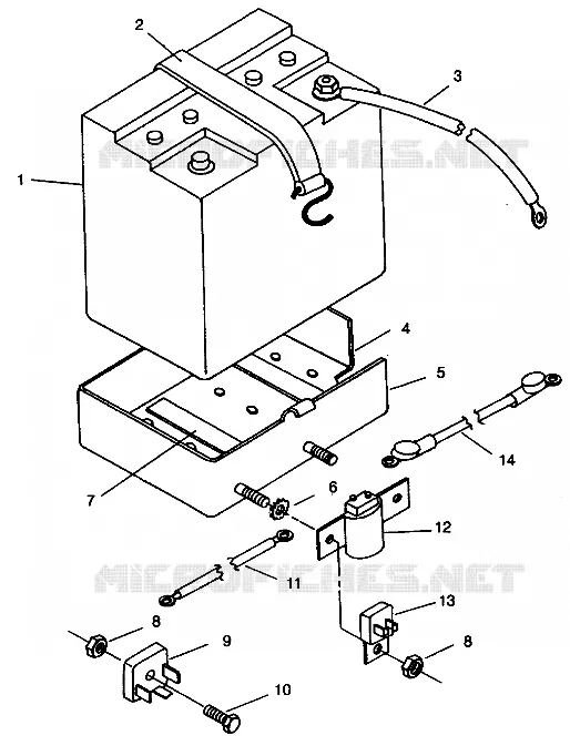 BATTERIA BOX ASSEMBLY LITE DELUXE 0943431 (4924992499015A)