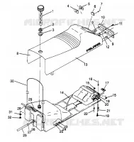 SEDILE   SERBATOIO DI GAS XLT 0966756 (4933823382A007)