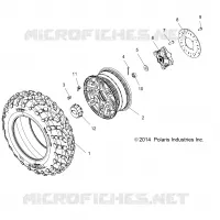 RUOTE, FRONT TIRE and FRENO DISC