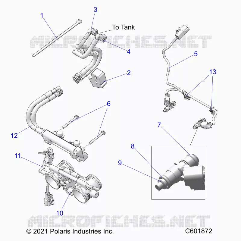 SISTEMA DI ALIMENTAZIONE CARBURANTE, RAIL, LINES AND THROTTLE BODY