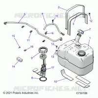 SISTEMA DI ALIMENTAZIONE CARBURANTE, FUEL TANK ASM.