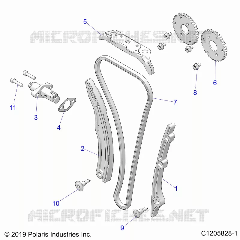 CAM CATENA AND TENSIONER
