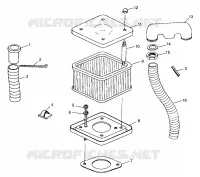 CONDOTTO DELL'ARIA HURRICANE B974473 and Intl. HURRICANE I974473 (4941044104B007)